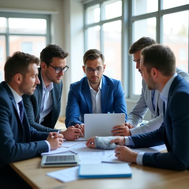 Team HR professionale che collabora in ufficio a Roma